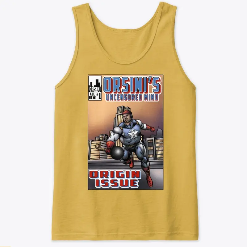 AJ OUM Men's Tank Top Comic Logo