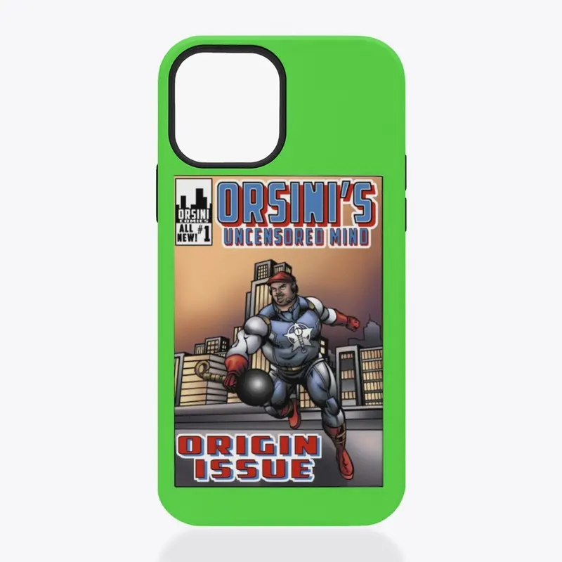 AJ OUM IPhone Tough Case Comic Logo