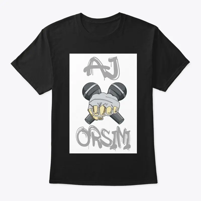 AJO's Fight Mic Kid's Tee (Silver Ink)