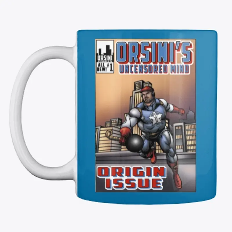 AJ OUM Mug Comic Logo